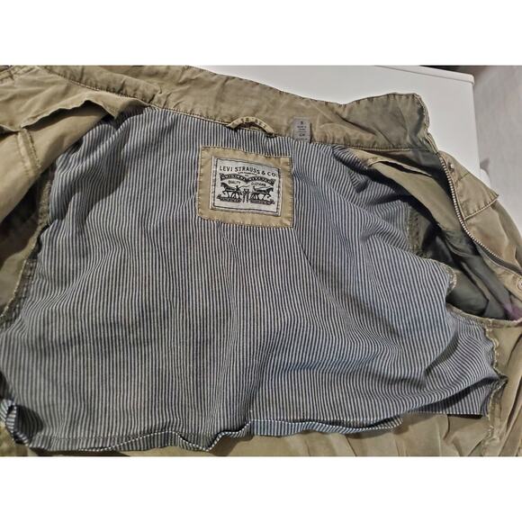Levis Lightweight Legacy Cotton Fishtail Anorak Jacket Womens Size S Utility - Picture 12 of 16